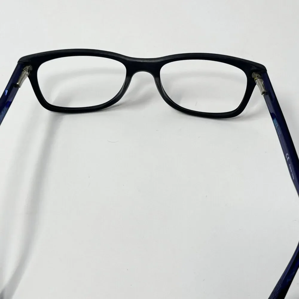 Nike 5538 403 Black Blue Eyeglass Frames 49-17-135